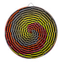 Recherche de spirale jeux de fléchettes Rouge