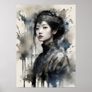 Recherche de jeune femme portrait posters Élégant