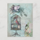Recherche de cage oiseaux vintage cartes postales Fleurs