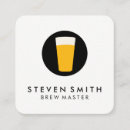 Recherche de logo bière cartes visite Amateur de bière