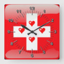 Recherche de drapeau suisse horloges Patriotique