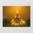 Recherche de tour eiffel la nuit cartes postales Architecture