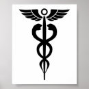 Recherche de symbole médical posters Noir