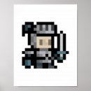 Recherche de pixel 8 bits posters Guerrier