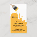 Recherche de peinture jaune cartes visite Design d'intérieur