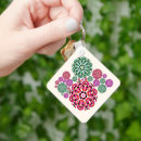 Recherche de motif ornemental porteclés Floral