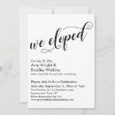 Recherche de post elopement Typographie