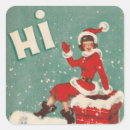 Recherche de vintage holiday autocollants Merry christmas