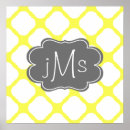 Recherche de motif jaune gris posters Moderne