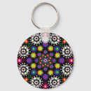 Zoek naar psychedelic sleutelhangers Mandala