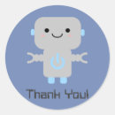 Recherche de robot bleu autocollants Mignon