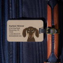 Recherche de cartoon bagages étiquettes Chien