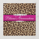 Recherche de quinceanera de léopard invitations Sauvage