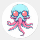 Recherche de illustration de poulpe autocollants Drôle