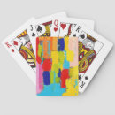 Recherche de peinture abstraite jeux de cartes Coups de pinceau