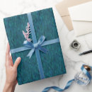 Recherche de impressionniste papier cadeau Bleu