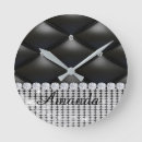 Recherche de noir argent horloges Girly