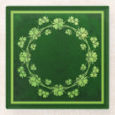 Recherche de trèfle dessous de verres Irlandais