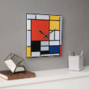Recherche de mondrian horloges Composition