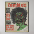 Recherche de zombis posters Halloween