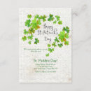 Recherche de trèfles invitations Shamrocks