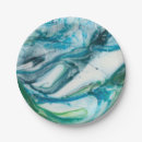 Recherche de marbre assiettes en papier Contemporain