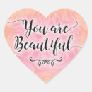 Zoek naar mooie liefde stickers Roze hart