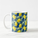 Recherche de motif citron tasses Bleu