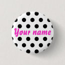 Recherche de pois blanc badges Girly