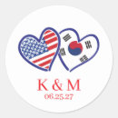 Recherche de drapeau coréen autocollants Rouge