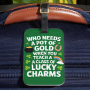 Recherche de st patrick bagages étiquettes Shamrock