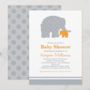Recherche de bébé éléphant invitations Mother to be