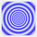Zoek naar concentrische cirkels stickers Blauw