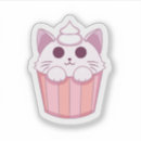 Recherche de chat kawaii autocollants Rose