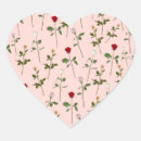 Recherche de coeur rouge fleur autocollants Romantique