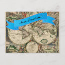 Zoek naar vintage wereldkaart briefkaarten Geografie
