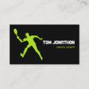 Recherche de joueur de tennis cartes visite Professionnel