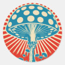 Recherche de champignons autocollants Coloré