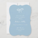 Recherche de bow bridal shower invitations Quelque chose bleu