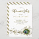 Recherche de plumes paon invitations Vintage