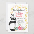 Recherche de panda baby shower invitations Capricieux