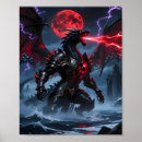 Recherche de monstre rouge posters Rouge et noir
