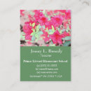 Recherche de belles fleurs cartes visite Rose