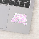 Recherche de chat rose autocollants Coeur