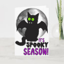 Recherche de chat halloween vœux cartes Éffrayant
