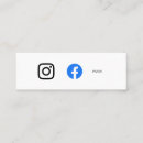 Zoek naar kleine mini visitekaartjes Sociale media