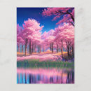 Recherche de lac rose cartes postales Fleurs roses