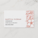 Recherche de belles fleurs cartes visite Moderne