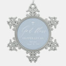 Recherche de bleu de flocon de neige ornements Moderne