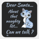 Recherche de chat père noël autocollants Santa claus